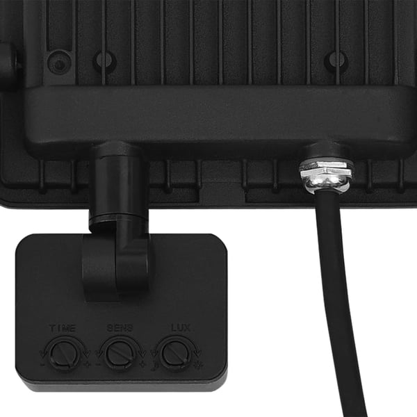 vidaXL LED-projektør med sensor 10 W varm hvid