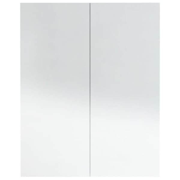 vidaXL Speilskap til bad 60x15x75 cm MDF skinnende hvit
