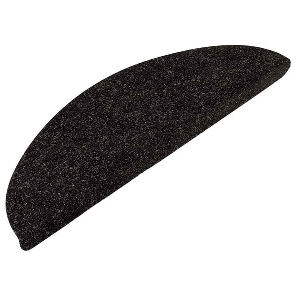vidaXL Selvklebende trappematter 15 stk 56x17x3 cm antrasitt