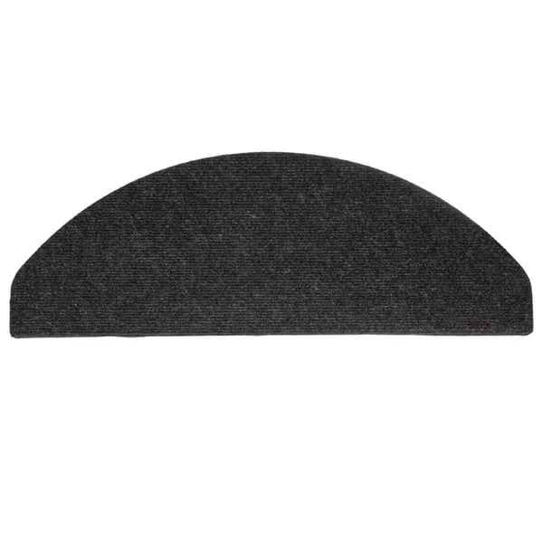 vidaXL selvklæbende trappemåtter 15 stk. 65x22,5x3,5 cm sort