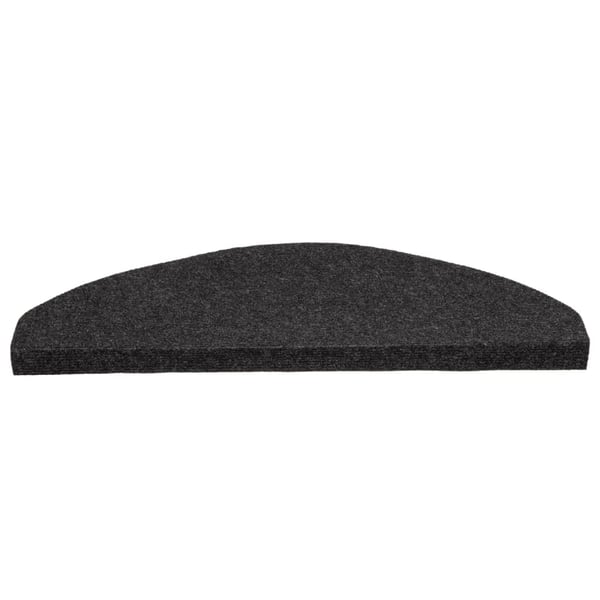 vidaXL selvklæbende trappemåtter 15 stk. 65x22,5x3,5 cm sort