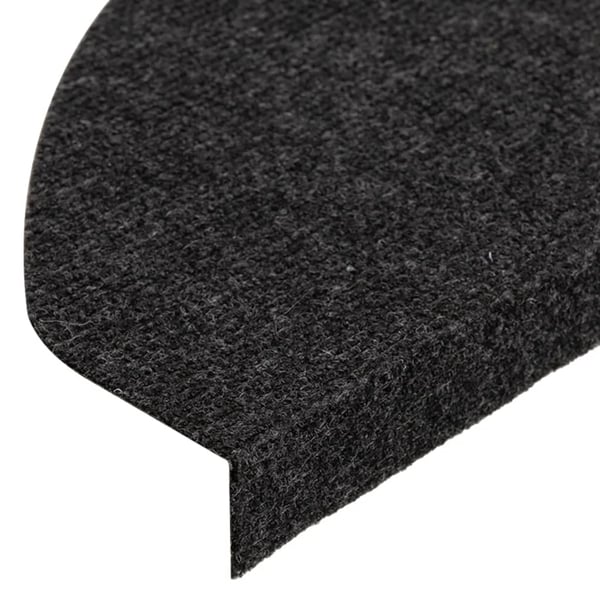 vidaXL selvklæbende trappemåtter 15 stk. 65x22,5x3,5 cm sort