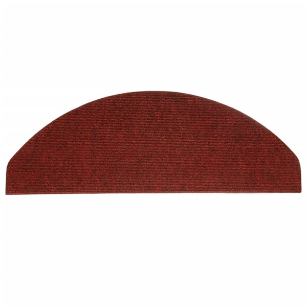 vidaXL trappemåtter 15 stk. 65x22,5x3,5 cm selvklæbende rød