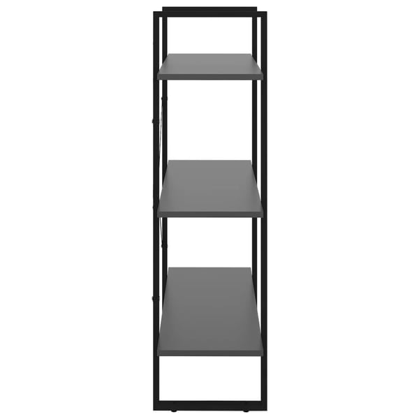 vidaXL bogreol 80x30x105 cm spånplade grå