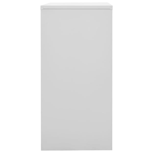 vidaXL Oppbevaringsskap lysegrå og blå 90x45x92,5 cm stål