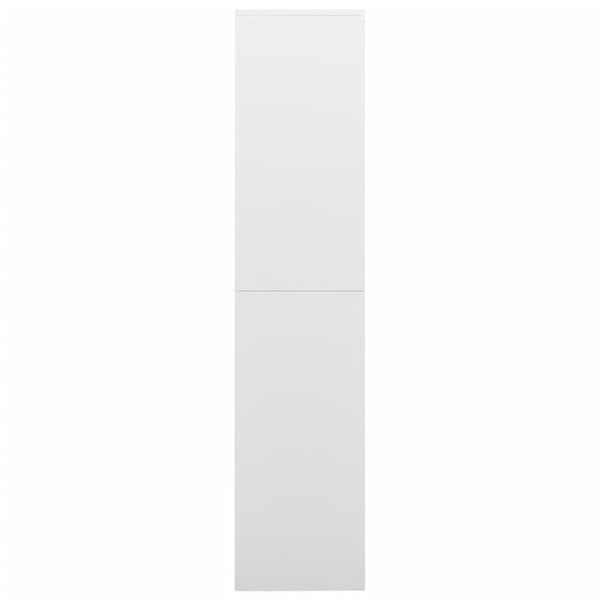vidaXL Oppbevaringsskap hvit 90x40x180 cm stål