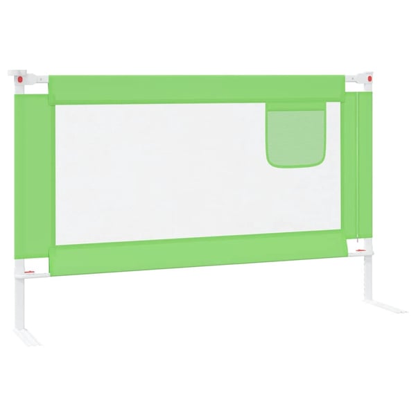 vidaXL Sengehest småbarn grønn 120x25 cm stoff