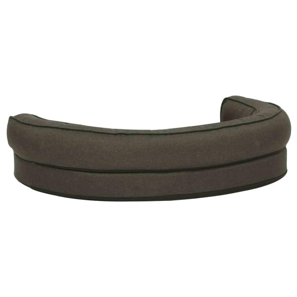 vidaXL ergonomisk hundeseng 75x53 cm hør-look mørkegrå