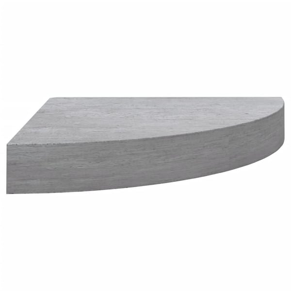 vidaXL hjørnehylder 2 stk. 35x35x3,8 cm MDF betongrå