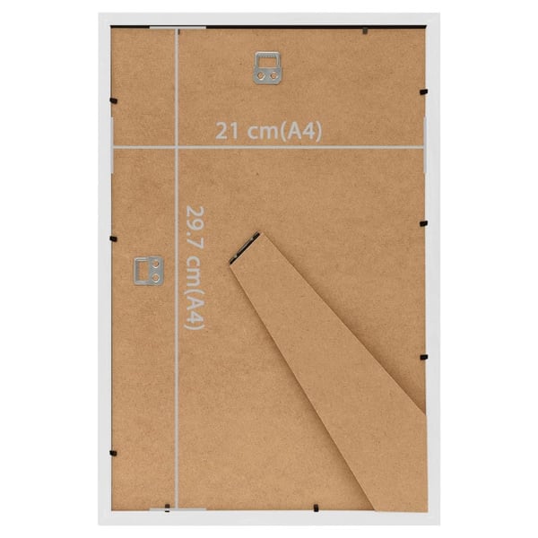 vidaXL Fotorammekollasje for bord 5 stk hvit 21x29,7 cm MDF