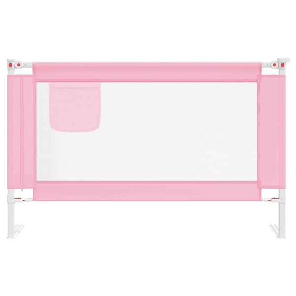 vidaXL Sengehest småbarn rosa 120x25 cm stoff