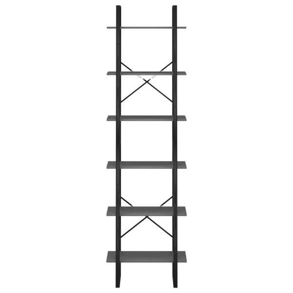 vidaXL Oppbevaringshylle grå 60x30x210 cm konstruert tre