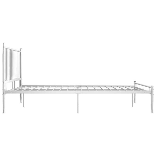 vidaXL Sengeramme hvit metall 180x200 cm