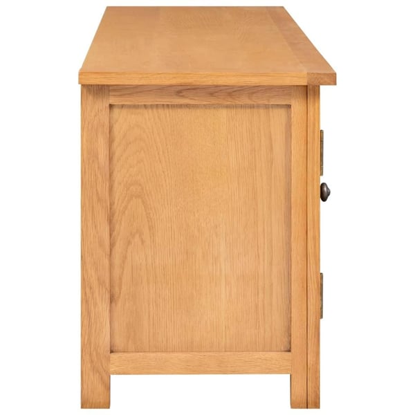 vidaXL tv-skab 110x35x44 cm massivt egetræ