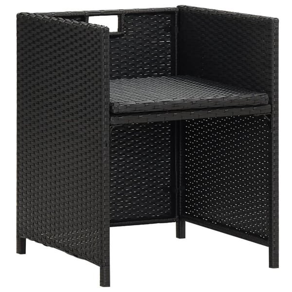 vidaXL havestole 4 stk. polyrattan sort