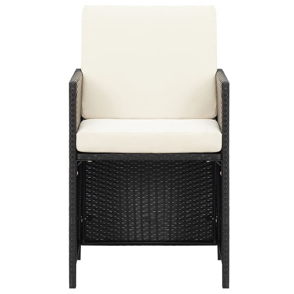 vidaXL havestole 4 stk. polyrattan sort