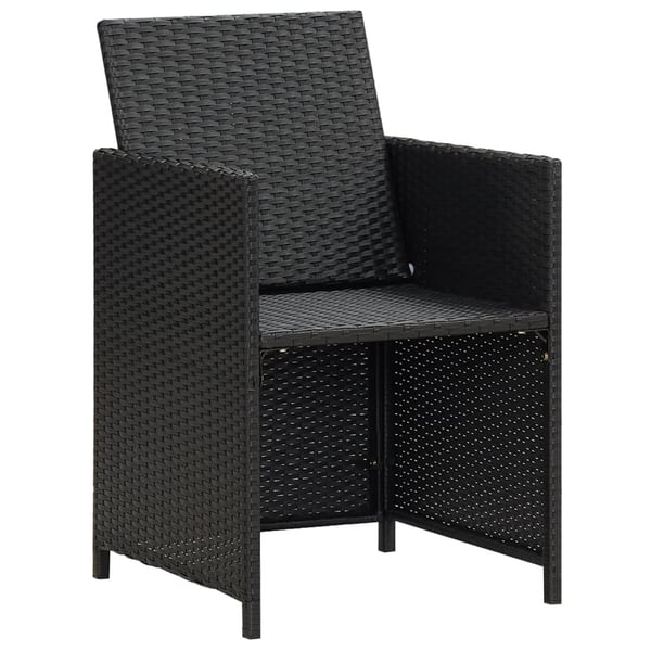 vidaXL havestole 4 stk. polyrattan sort