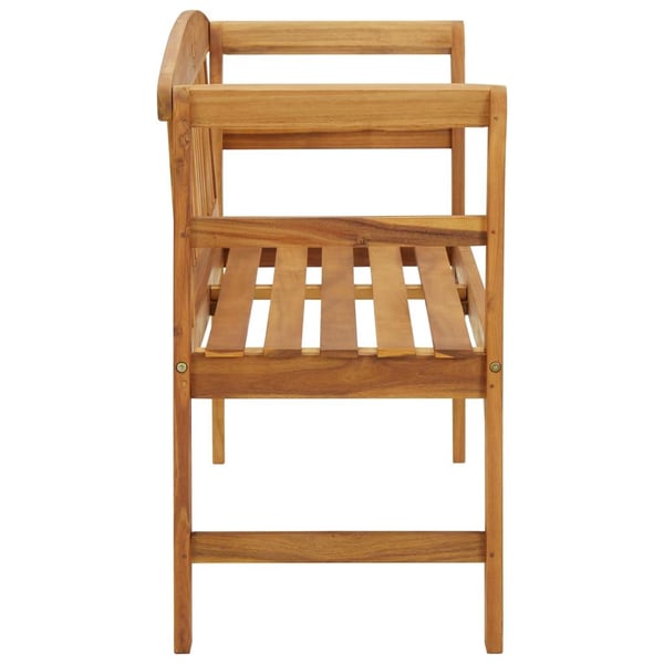 vidaXL Hagebenk 114 cm heltre akasie