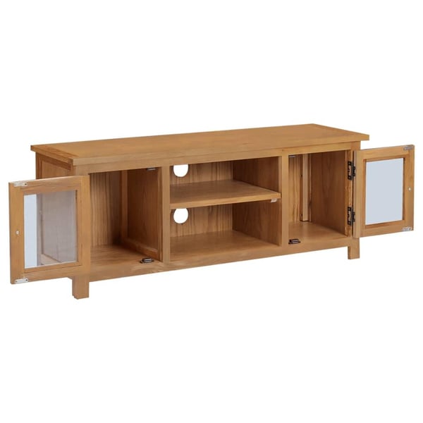 vidaXL tv-skab 110x35x44 cm massivt egetræ
