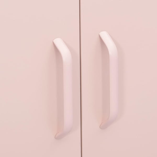 vidaXL Oppbevaringsskap rosa 80x35x101,5 cm stål