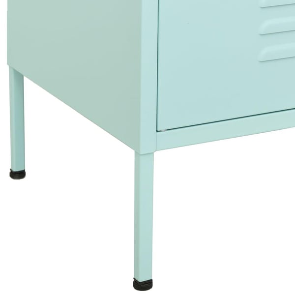 vidaXL Varastokaappi minttu 80x35x101,5 cm teräs