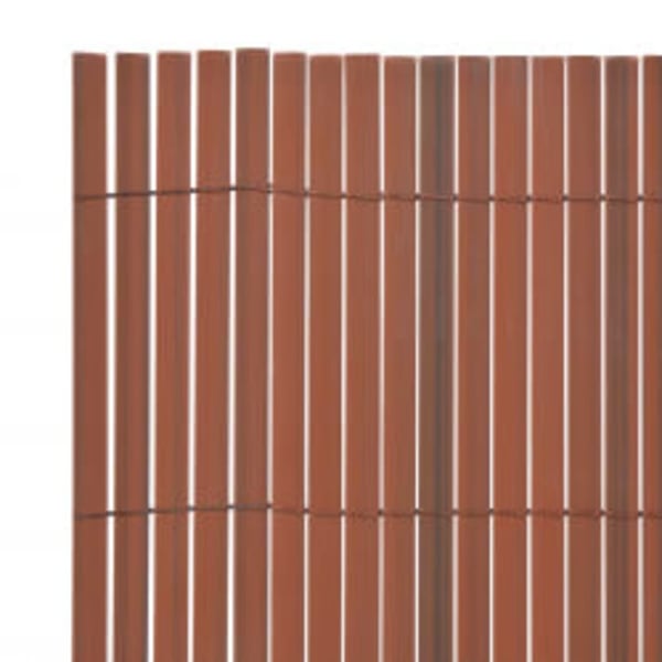 vidaXL Dobbelsidet hagegjerde 110x300 cm brun