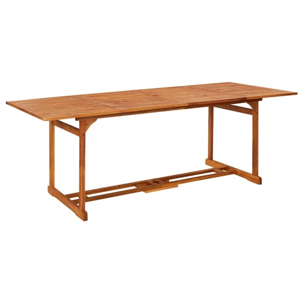 vidaXL 11-osainen Puutarharuokailuryhmä 220x90x75 cm täysi akaasiapuu