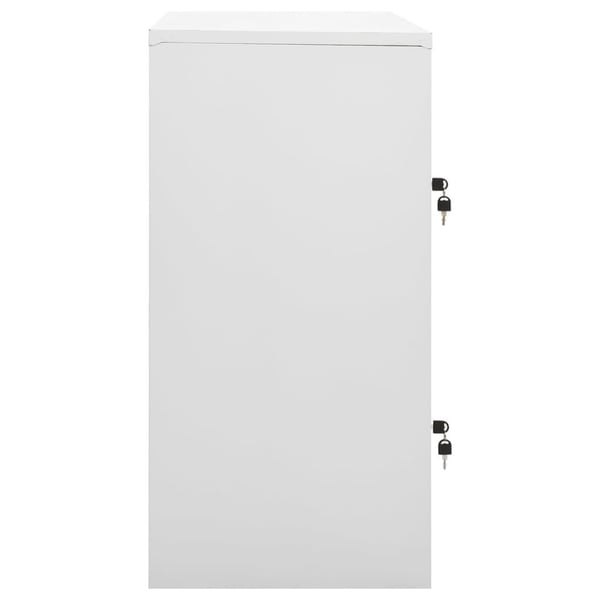 vidaXL Oppbevaringsskap 5 stk lysegrå og blå 90x45x92,5 cm stål