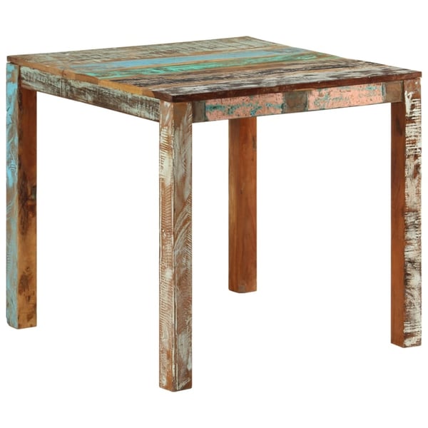vidaXL Spisebord 82x80x76 cm gjenvunnet heltre