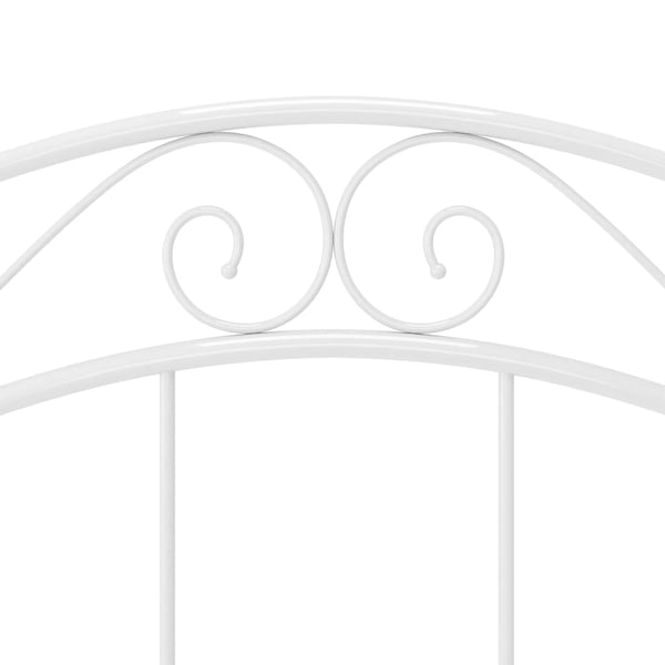vidaXL Sengeramme hvit metall 100x200 cm