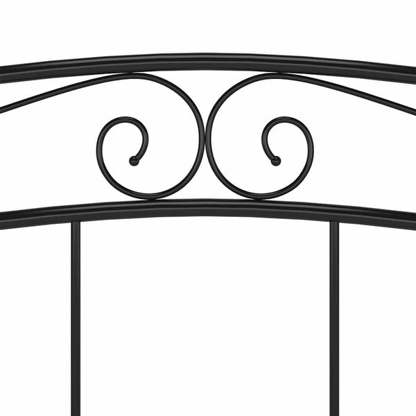 vidaXL sengestel 140x200 cm metal sort