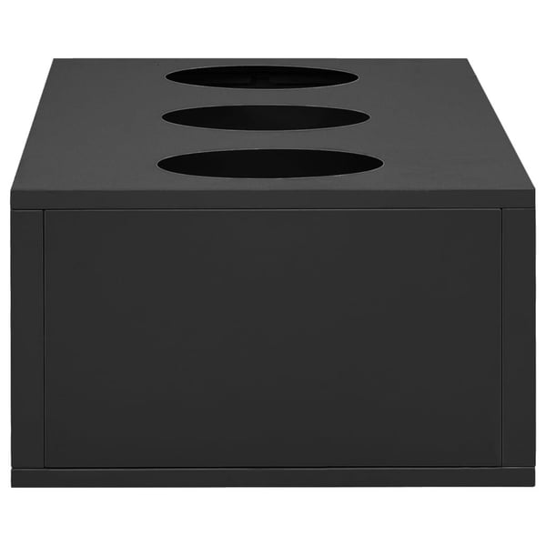 vidaXL kontorskab med plantekasse 90x40x125 cm stål antracitgrå