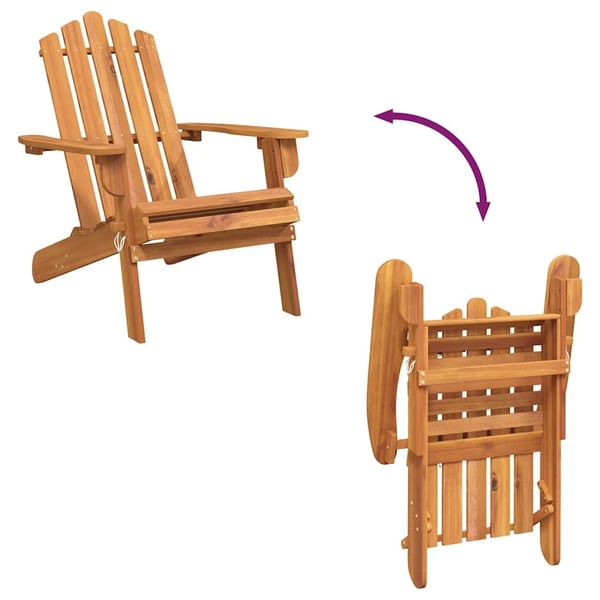 vidaXL Adirondack-hagestol heltre akasie