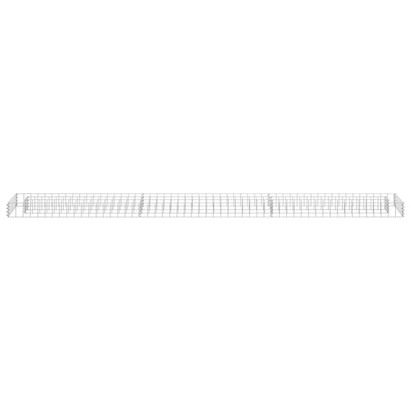 vidaXL Gabion høybed galvanisert stål 270x30x10 cm