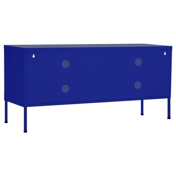 vidaXL TV-benk marineblå 105x35x50 cm stål