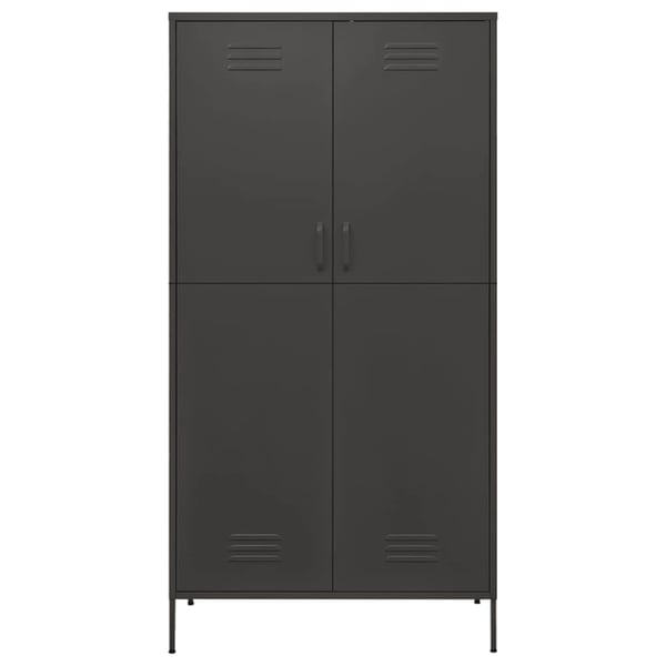 vidaXL klædeskab 90x50x180 cm stål antracitgrå