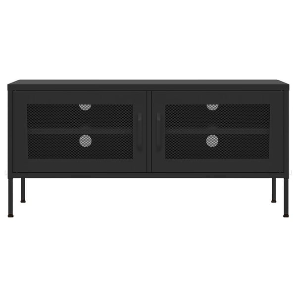 vidaXL tv-skab 105x35x50 cm stål  Sort