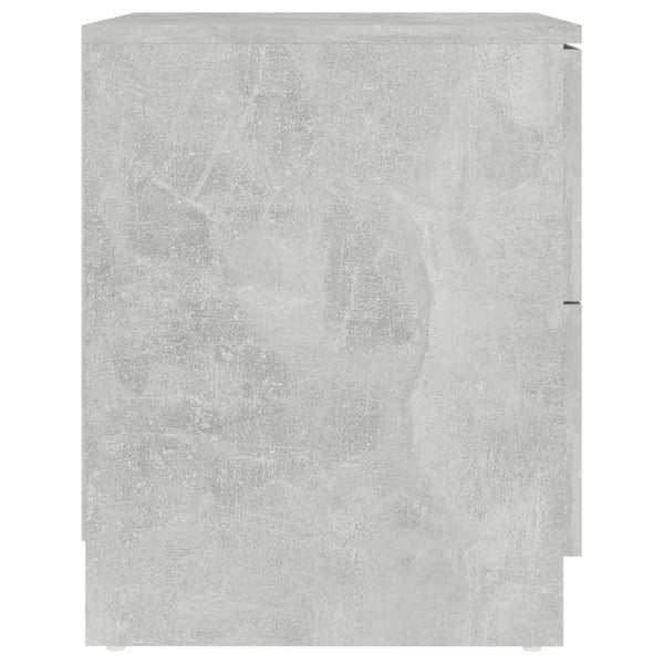 vidaXL Nattbord betonggrå 40x40x50 cm sponplate