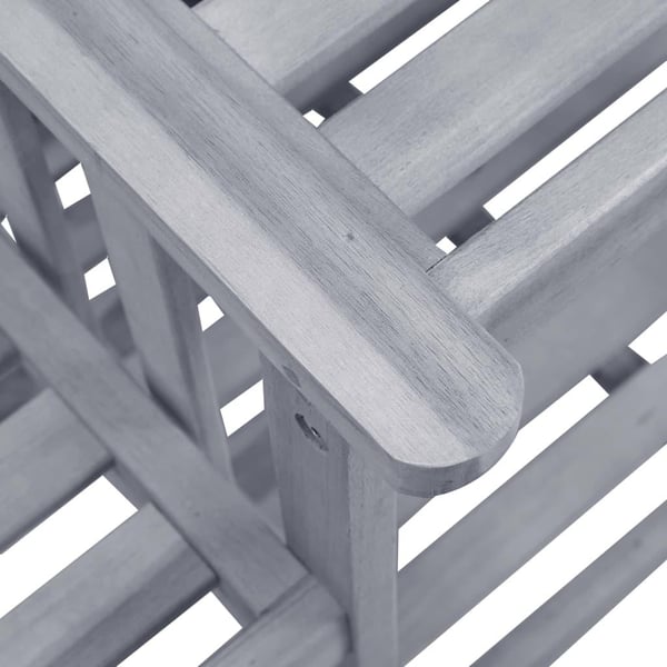 vidaXL havestole med tebord 159x61x92 cm massivt akacietræ