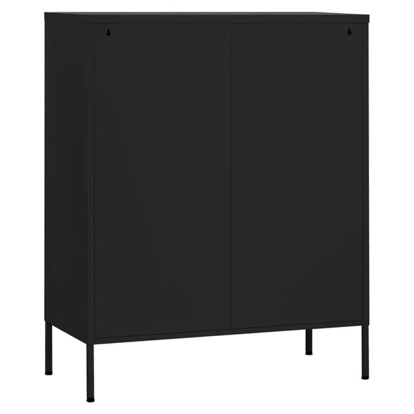 vidaXL opbevaringsskab 80x35x101,5 cm stål sort