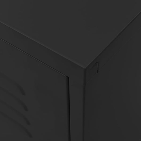 vidaXL TV-benk svart 105x35x50 cm stål