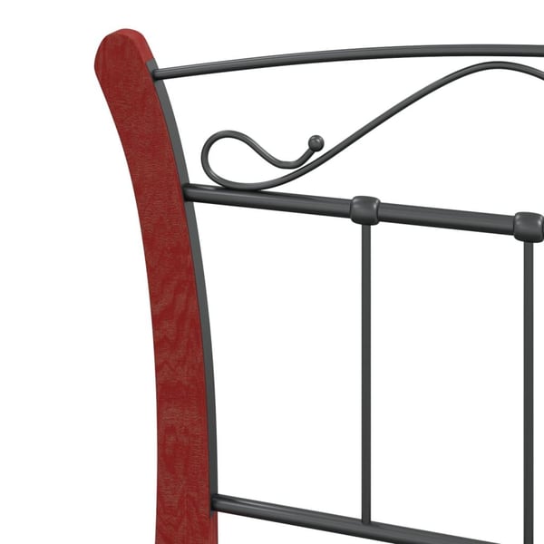 vidaXL Sengeramme svart metall 90x200 cm