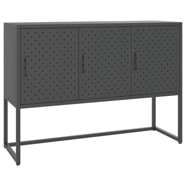 vidaXL Skjenk antrasitt 105x35x75 cm stål