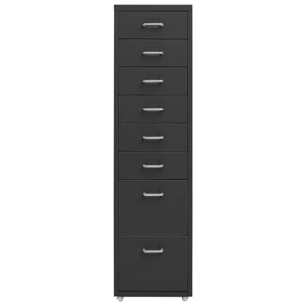vidaXL Mobilt arkivskap antrasitt 28x41x109 cm metall