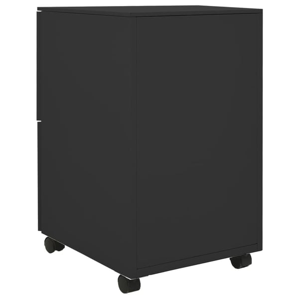 vidaXL Mobilt arkivskap antrasitt 39x45x67 cm stål
