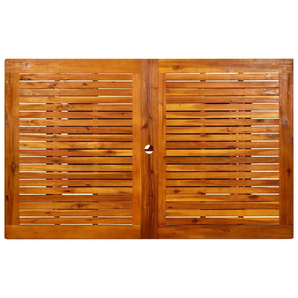 vidaXL Utendørs spisebord (160-240)x100x75 cm heltre akasie