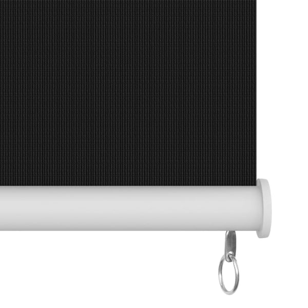 vidaXL udendørs rullegardin 350x230 cm sort