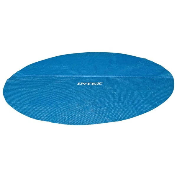 INTEX solopvarmet poolovertræk 348 cm polyethylen blå
