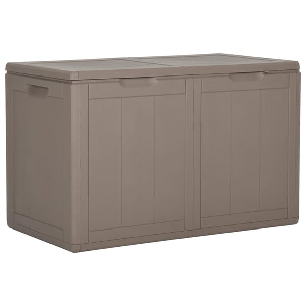 vidaXL Putekasse for hage 180 L brun PP-treutseende