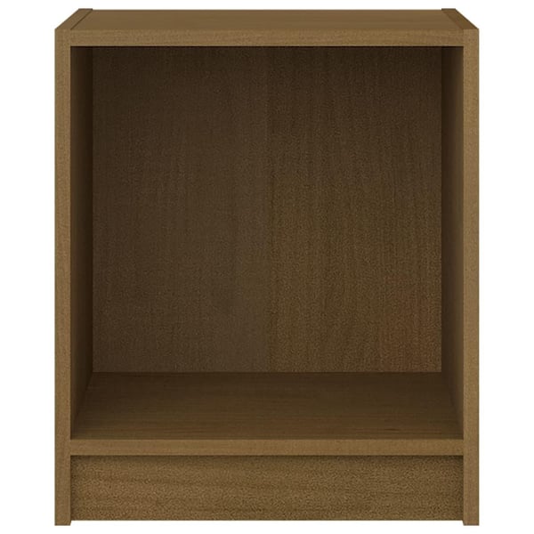 vidaXL Nattbord 2 stk 35,5x33,5x41,5 cm heltre furu honningbrun